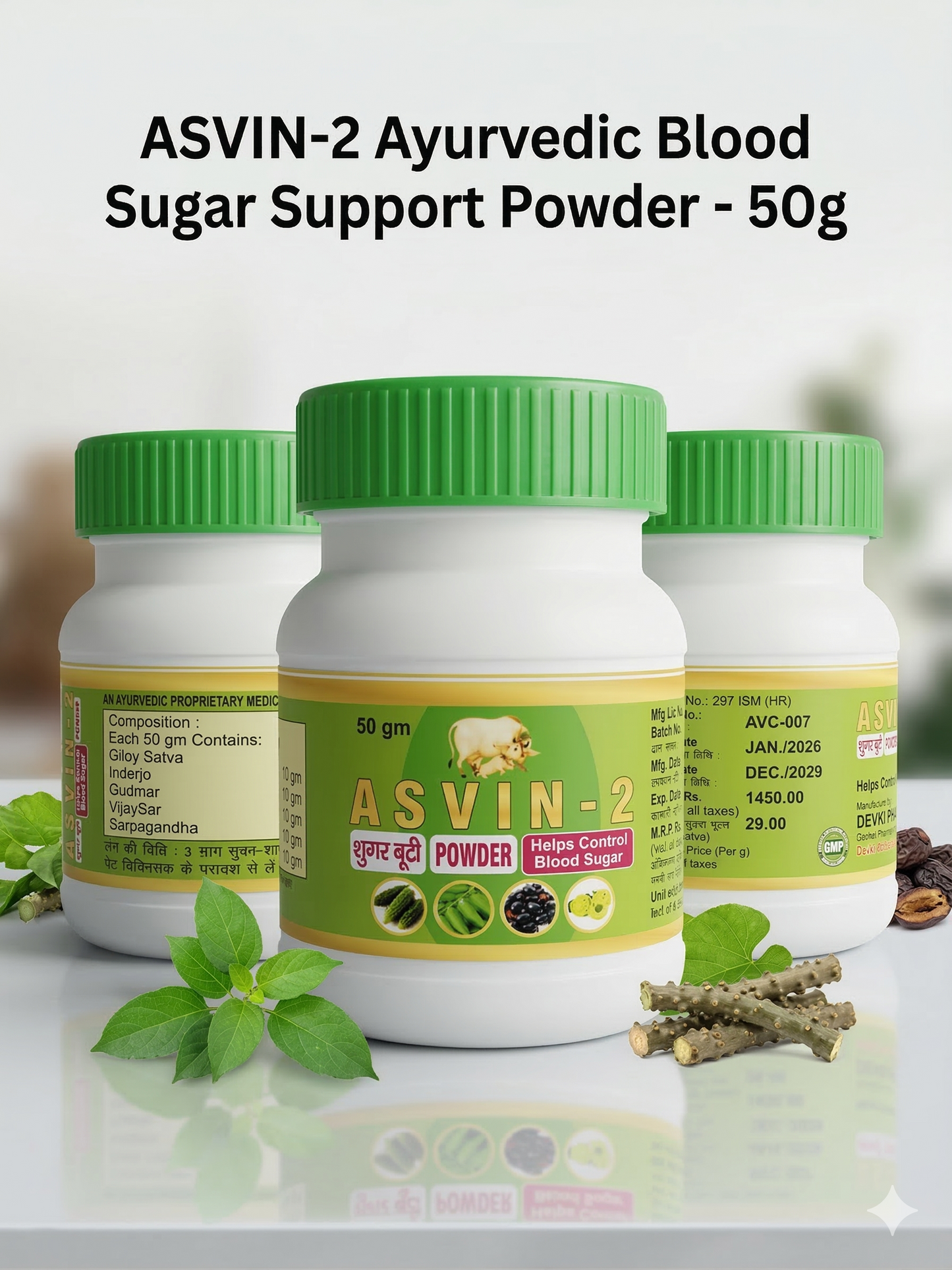 AyuZen Sugar Balance System - 11 Herb Ayurvedic Formula for Daily Wellness